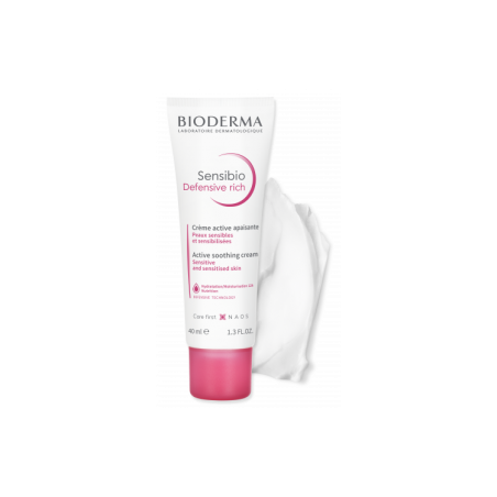 BIODERMA SENSIBIO DEFENSIVE RICHE crème active 40 ml