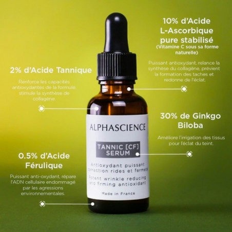 ALPHASCIENCE TANNIC [CF] sérum 30 ml