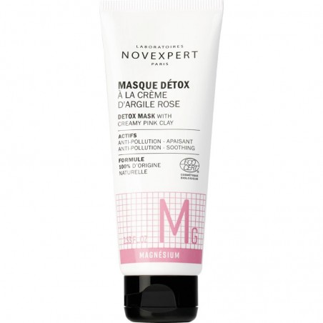 NOVEXPERT masque Détox à la crème d'argile rose 75 ml