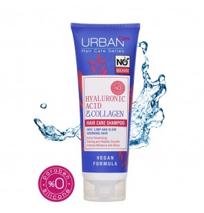 URBAN CARE SHAMPOOING EXTRA VOLUME ACIDE HYALURONIQUE & COLLAGÈNE SANS SULFATE 250ml