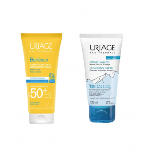 URIAGE Pack Bariesun crème hydratante spf 50+ + Uriage crème lavante 50 ml Offerte