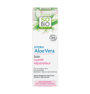 SO'BIO ETIC HYDRA ALOE VERA soin nutritif réparateur | 50 ml