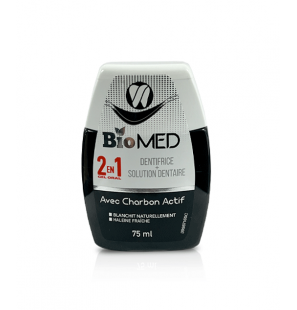 BIOMED GEL ORAL 2EN1 AVEC CHARBON ACTIVE 75ML