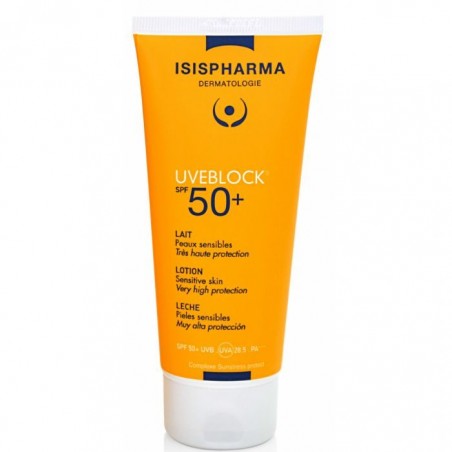 ISISPHARMA UVEBLOCK SPF 50+ LAIT PEAUX SENSIBLES 100ml