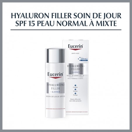 EUCERIN HYALURON FILLER JOUR Peau Normale à Mixte SPF 15