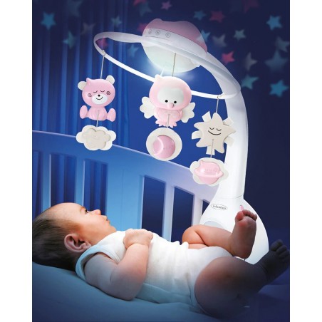 INFANTINO mobile douce nuit 3en1 rose