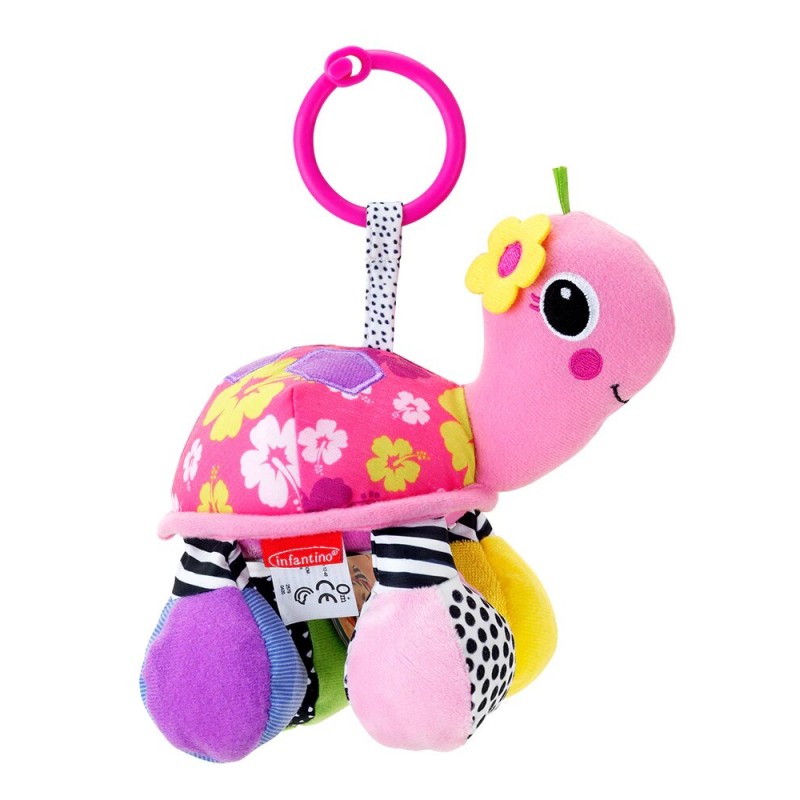 INFANTINO ami tortue miroir rose 0m+