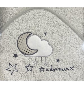 MON BABY Cap De Bain100 X 100cm a dormir gris