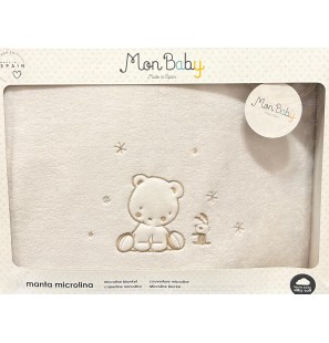 MON BABY Couverture micr.super 110/140 os.calss b/beige