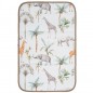 BIMBIDREAMS Tapis a langer africa blanco