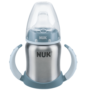 NUK Tasse Learner Stainless Steel 125ml 6-18M - Bleu