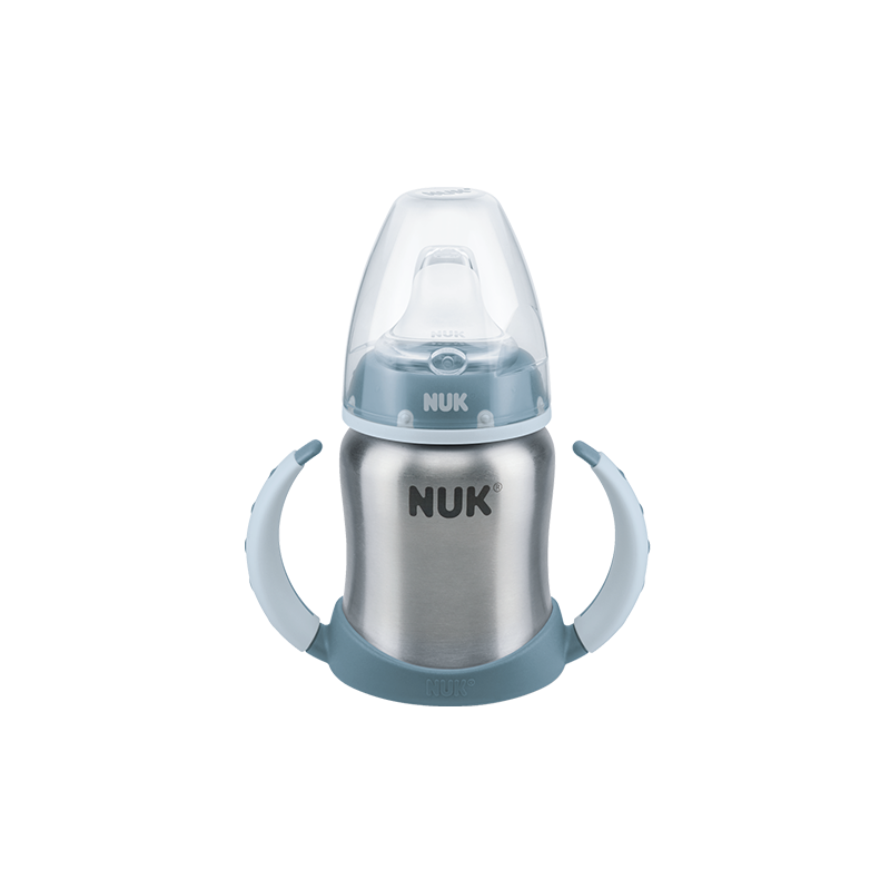 NUK Tasse Learner Stainless Steel 125ml 6-18M - Bleu