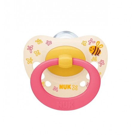 Nuk Sucette en Silicone Signature 6-18 mois Abeille Rose