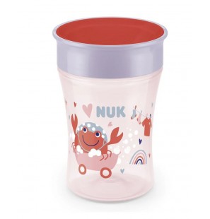 NUK Tasse Magic Cup 360° 8 mois+ Crabe - Rouge