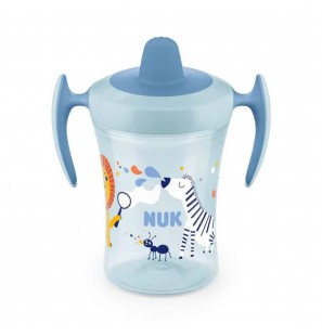 NUK Trainer Cup 230ml anti-fuite 6 mois+ - bleu