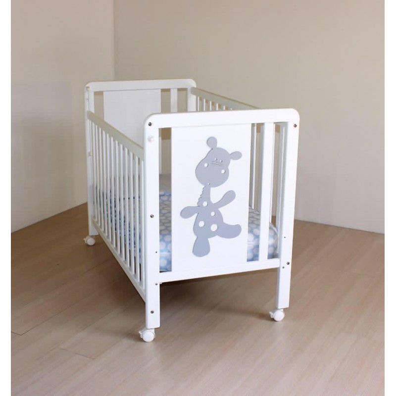 BIMBIPIRULOS Lit bebe jirafa 60 x 120 blanc