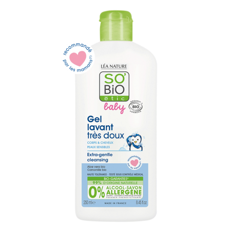 SO'BIO ETIC BABY gel lavant très doux | 250 ml