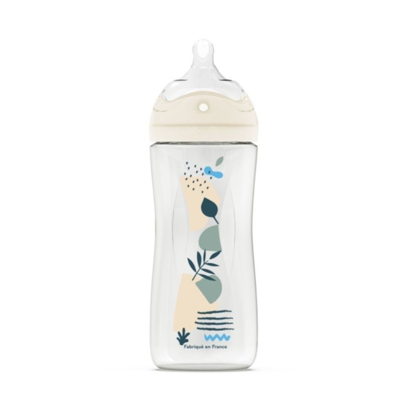 DODIE Biberon Tétine Multi-Perforée Anti-Colique Bleu 0+ M | 330 ml