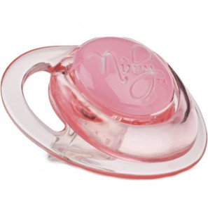 NUBY Sucette en silicone orthodontique avec picots de massage et boite de rangement 0-6 mois