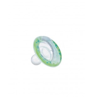 NUBY Sucette natural flex en silicone - Vert