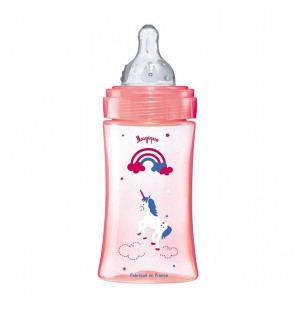 DODIE biberon initiation+ Rose Licorn 0-6M | 270 ml