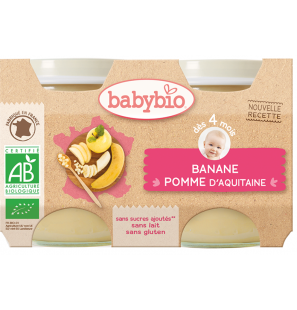 Babybio Banane Pomme d’Aquitaine 2 | 130G