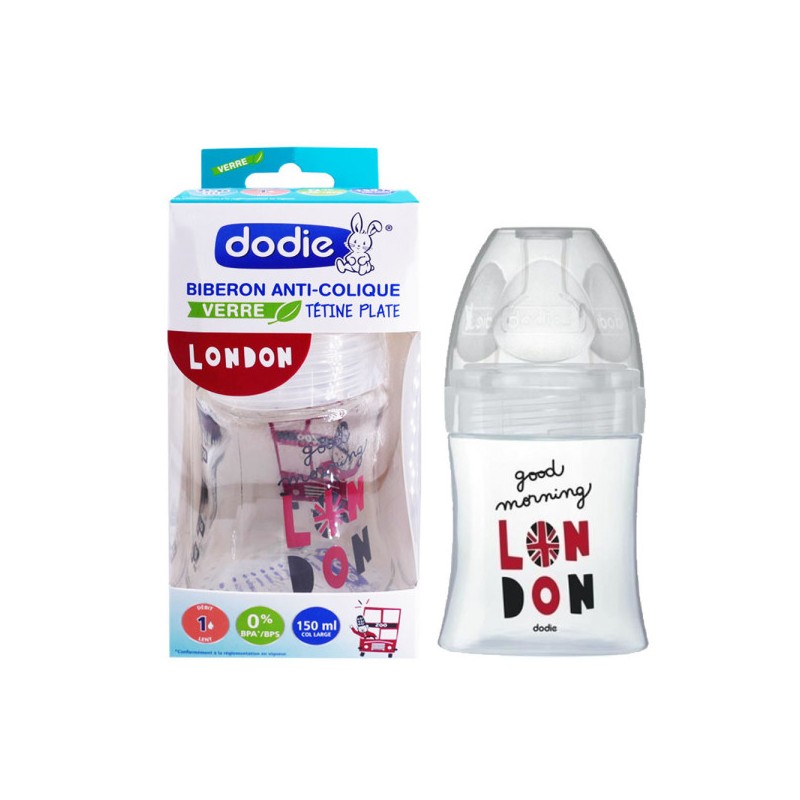 DODIE biberon Sensation+ London Verre | 150 ml