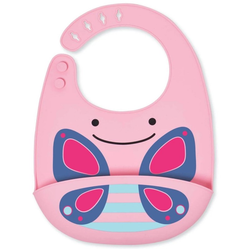 SKIP HOP  Bavoir en Silicone zoo Papillon