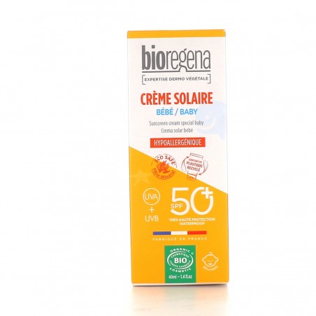 BIOREGENA CREME SOLAIRE BEBE SPF50+ 40ML