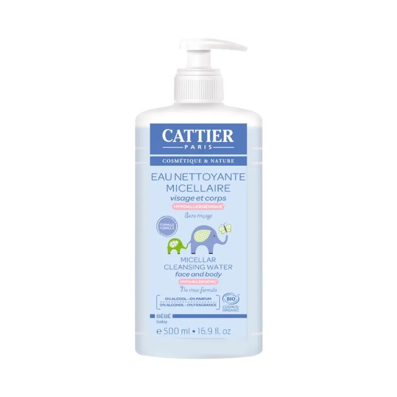 CATTIER BEBE EAU NETTOYANTE MICELLAIRE VISAGE ET CORPS