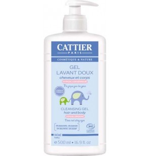 CATTIER BEBE GEL LAVANT DOUX CHEVEUX ET CORPS 500ML