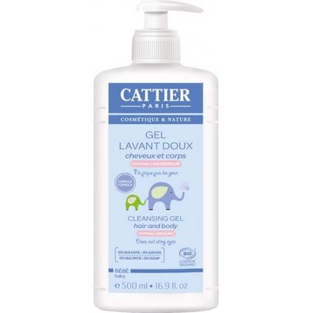 CATTIER BEBE GEL LAVANT DOUX CHEVEUX ET CORPS 500ML