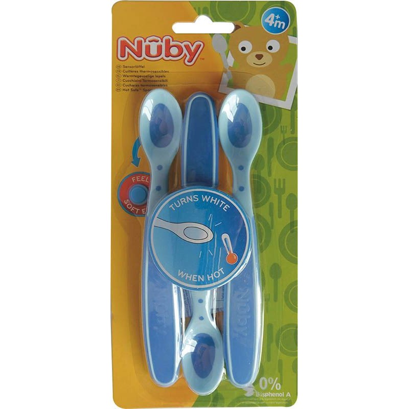 NUBY CUILLERE 4MOIS+  BLEU