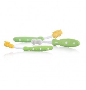 NUBY SET BROSSE A DENTS -3MOIS +6MOIS +9MOIS