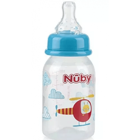 NUBY Biberon Classique Polycarbonate imprimé 120ml +0 mois