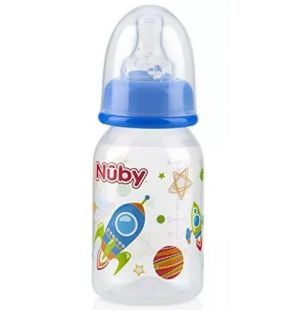 NUBY Biberon Classique Polycarbonate imprimé 120ml +0 mois