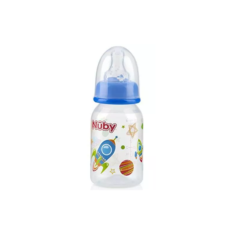 NUBY Biberon Classique Polycarbonate imprimé 120ml +0 mois