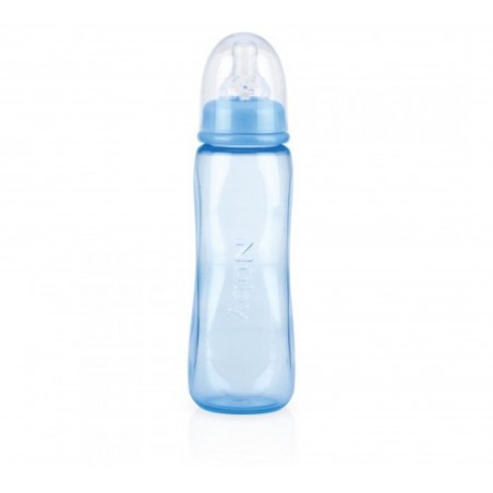 NUBY BIBERON CLASSIQUE COL STANDARD EN PP AVEC TETINE ANTI-COLIQUE +0MOIS 240ML