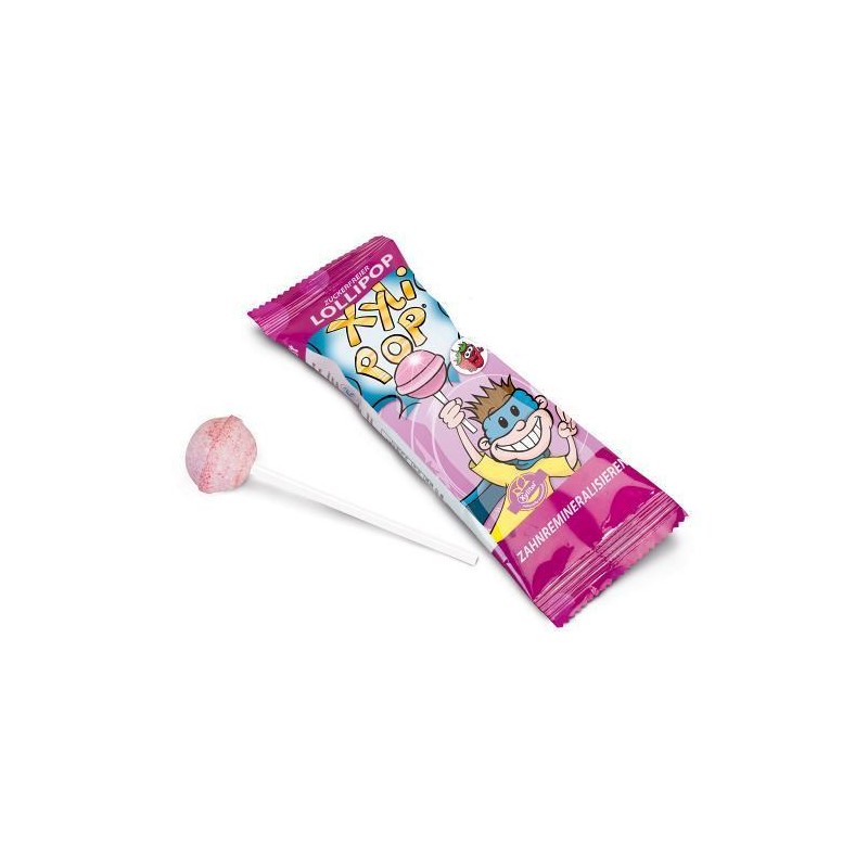 XYLI POP LOLLIPOP SUCETTES FRAISE 6G