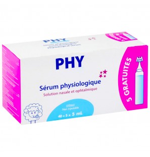 GILBERT PHY SERUM PHYSIOLOGIQUE 5ML B40 +5 GRATUITES