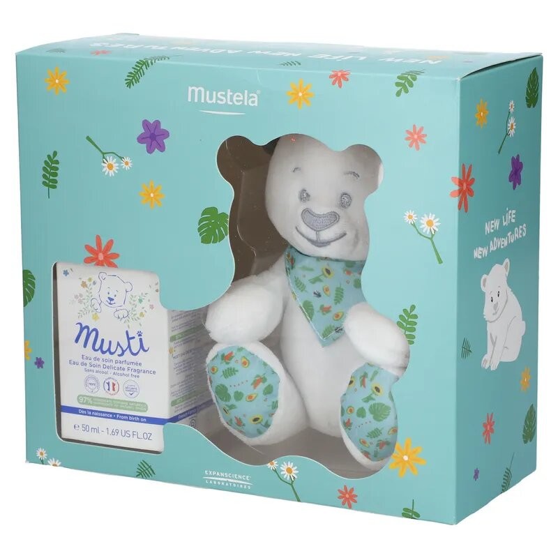 MUSTELA coffret musti + doudou cadeau