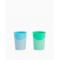 TWISTSHAKE LOT DE 2 TASSES VERT