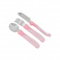 TWISTSHAKE Couverts enfant inox rose 3 pièces