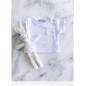 NOSS NOSS T-shirt en coton biologique pour enfants Blanc 12 MOIS