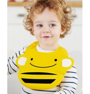 SKIP HOP Bavoir Silicone Zoo - Abeille