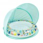 EUREKAKIDS Piscine Gonflable pour Bébé avec Parasol – Hello Summer