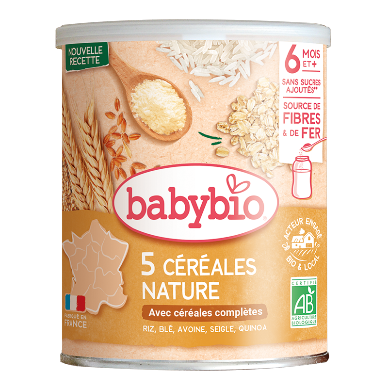 BABYBIO 3 CEREALES NATURE 220G