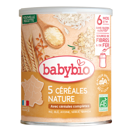 BABYBIO 3 CEREALES NATURE 220G