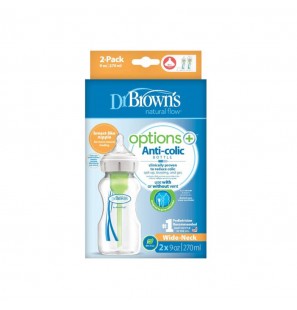 Dr browns Paquet de 2 biberon options+ à col large 270 ml