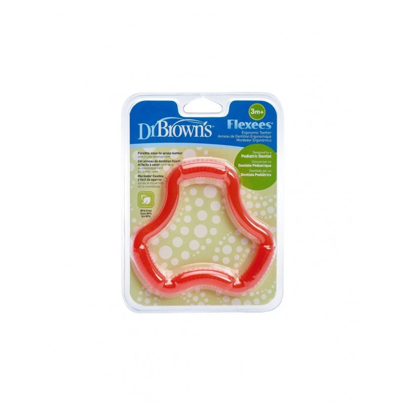 Dr Browns Anneau de dentition Flexees 3m+ Rouge